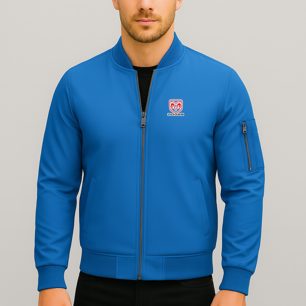 Men’s Dodge Car Lightweight Bomber Jacket Windbreaker Softshell Varsity Jacket Coat